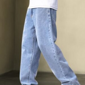 Vasura Jeans Loose Fit Mid Rise Light Blue Men Denim Jeans