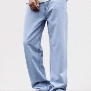 Vasura Jeans Straight Fit Mid Rise Light Blue Men Denim Jeans