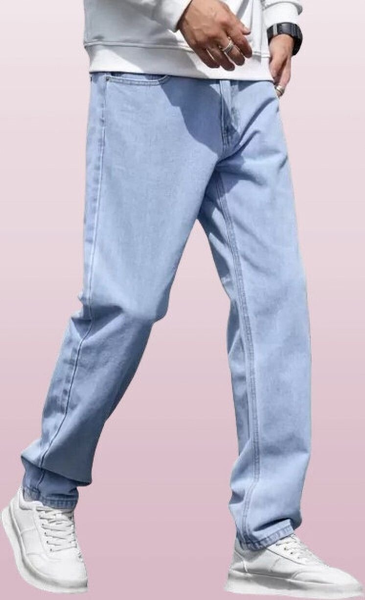 Vasura Jeans Boot-Leg Mid Rise Light Blue Men Denim Jeans - Image 3