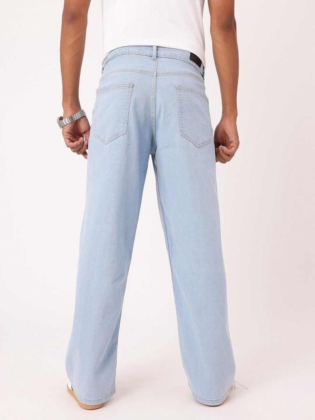 Vasura Jeans Boot-Leg Mid Rise Light Blue Men Denim Jeans - Image 3