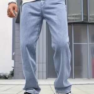 Vasura Jeans Loose Fit Mid Rise Light Blue Men Denim Jeans