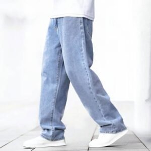 Vasura Jeans Loose Fit Mid Rise Light Blue Men Denim Jeans