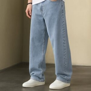 Vasura Jeans Loose Fit Mid Rise Light Blue Men Denim Jeans