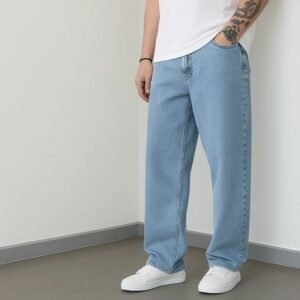 Vasura Jeans Straight Fit Mid Rise Light Blue Men Denim Jeans