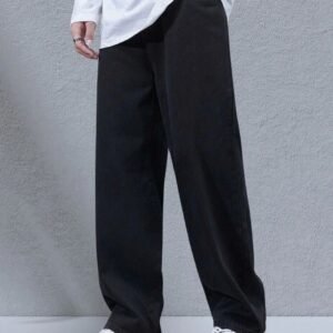Vasura Jeans Loose Fit Mid Rise Black Men Denim Jeans