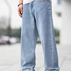 Vasura Jeans Boot-Leg Mid Rise Light Blue Men Denim Jeans