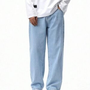 Vasura Jeans Straight Fit Mid Rise Light Blue Men Denim Jeans